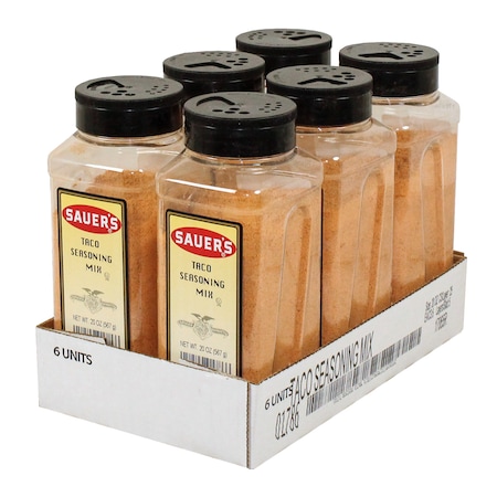 Sauer Sauer Taco Seasoning Mix 20 oz. Bottle, PK6 01786